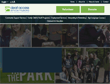 Tablet Screenshot of deafaccess.ca